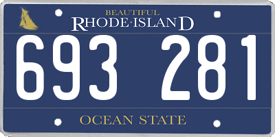 RI license plate 693281