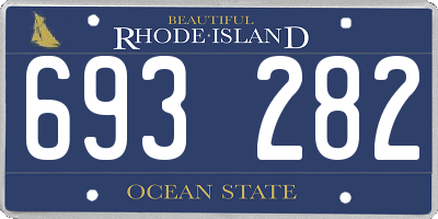RI license plate 693282