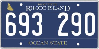RI license plate 693290
