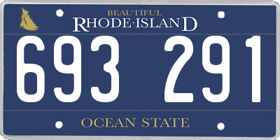 RI license plate 693291