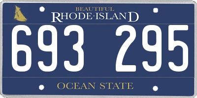 RI license plate 693295