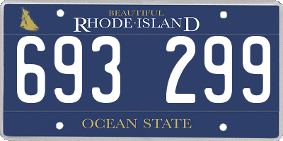 RI license plate 693299