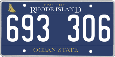 RI license plate 693306