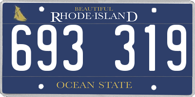 RI license plate 693319