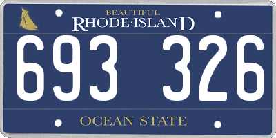 RI license plate 693326