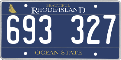 RI license plate 693327