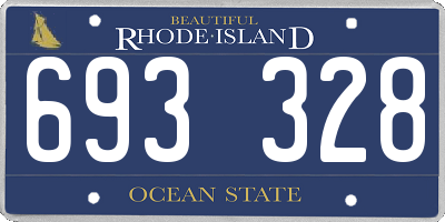 RI license plate 693328