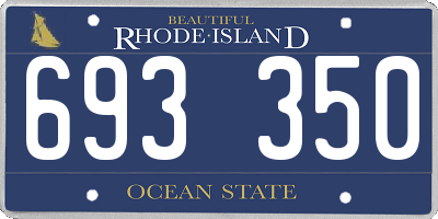 RI license plate 693350