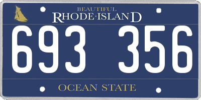 RI license plate 693356