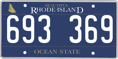 RI license plate 693369