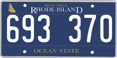 RI license plate 693370