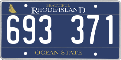 RI license plate 693371