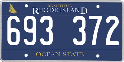 RI license plate 693372