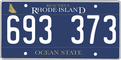 RI license plate 693373
