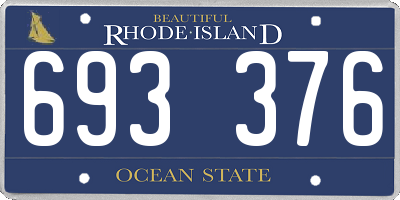 RI license plate 693376