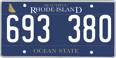 RI license plate 693380