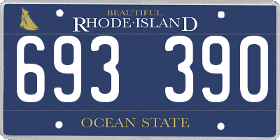 RI license plate 693390