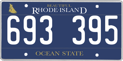 RI license plate 693395