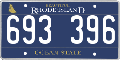 RI license plate 693396