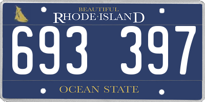 RI license plate 693397