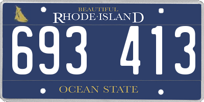 RI license plate 693413