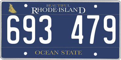 RI license plate 693479