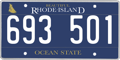 RI license plate 693501