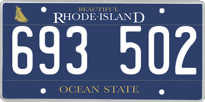 RI license plate 693502
