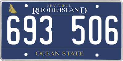 RI license plate 693506