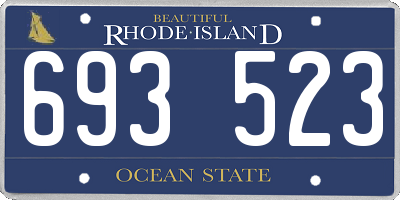 RI license plate 693523