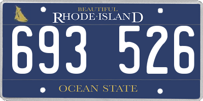 RI license plate 693526