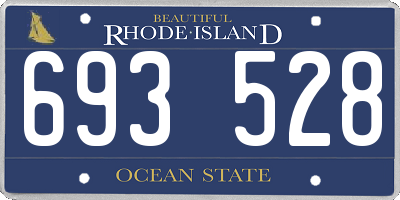RI license plate 693528