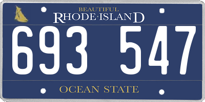 RI license plate 693547