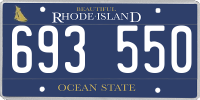 RI license plate 693550