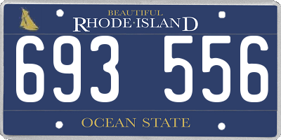RI license plate 693556