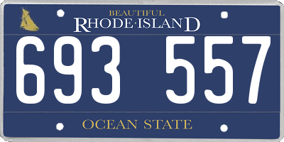 RI license plate 693557