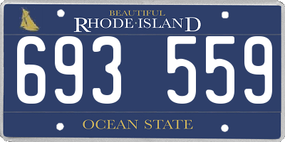 RI license plate 693559