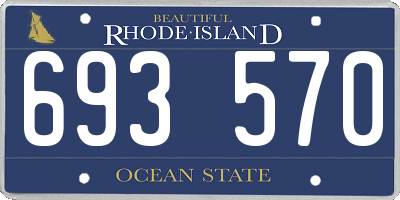 RI license plate 693570