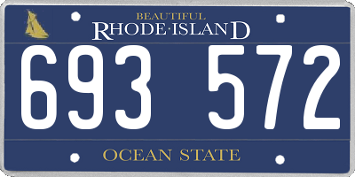 RI license plate 693572