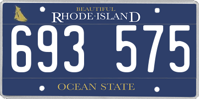 RI license plate 693575