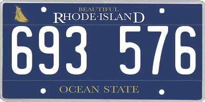 RI license plate 693576
