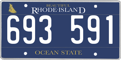 RI license plate 693591