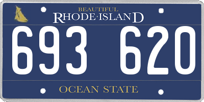 RI license plate 693620
