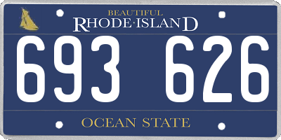 RI license plate 693626