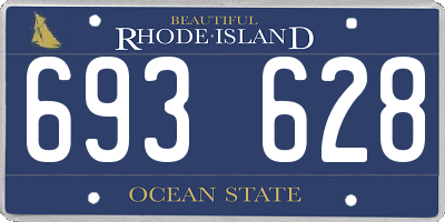 RI license plate 693628