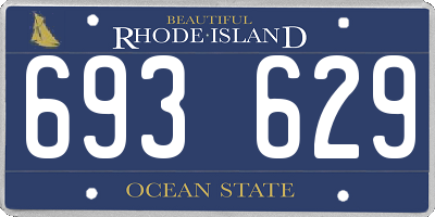 RI license plate 693629