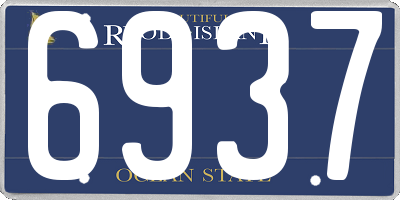 RI license plate 6937