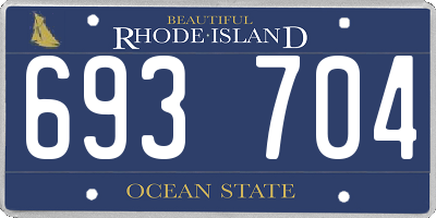 RI license plate 693704