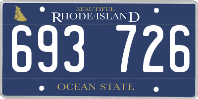 RI license plate 693726