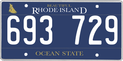 RI license plate 693729